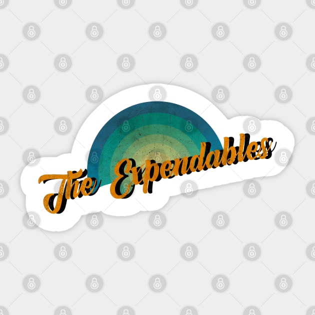 vintage retro The Expendables Sticker by BerduaPodcast